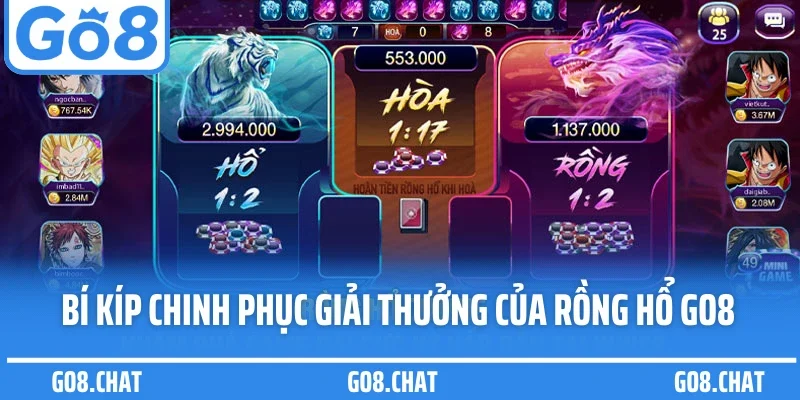 Bí kíp chinh phục giải thưởng của rồng hổ GO8